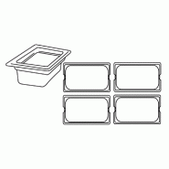 Bac gastronorme 1/4 3,8L 26,5x16,2x15cm polycarbonate transparent