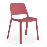 Chaise de réunion & visiteur Nuke en Nylon - Rouge (Lot de 4) Chaise de réunion & visiteur Nuke en Nylon - Rouge (Lot de 4)
