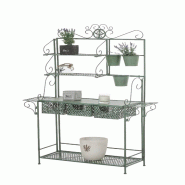 CLP Etagère à fleurs XL SHINE Vert antique - vert métal 13439692