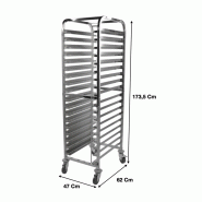 Echelle inox 18 niveaux GN1/1 600 x 400 mm - RKT18