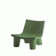 Fauteuil low lita de SLIDE - vert malva