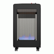 FULMO - Cuisinière à gaz d'intérieur. Pliage Flamme Bleu Noir Long - 8435654500590
