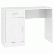 Helloshop26 - Bureau table poste de travail meuble d'ordinateur informatique étude avec tiroir et armoire brillant 100 x 40 x 73 cm 02_0023450 - 3000 Helloshop26 - Bureau table poste de travail meuble d'ordinateur informatique étude avec tiroir et armoire brillant 100 x 40 x 73 cm 02_0023450 - 3000