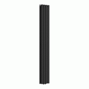 Helloshop26 - Radiateur à panneaux design double 812 watts acier 160 x 24 cm noir - noir acier 3000225246044
