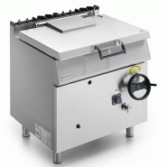 Mastro Sauteuse basculante gaz, capacité 60 litres, cuve en inox 800x730x900 mm - VIRTUS - argenté inox MS78BRG