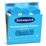 Papstar 60 sets Cederroth Salvequick Detectable pansements (35 pièces) bleu , Refill - Taille unique bleu plastique 217974
