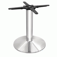 Pied de table rond en acier chromé - modèle CD214 - Gastronoble Pied de table rond en acier chromé - modèle CD214 - Gastronoble