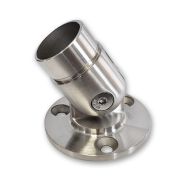 Platine murale orientable inox Ø42,4