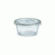 Pot à sauce en plastique transparent de 60ml par 2000 pièces JORIDEAL - transparent plastique polypropylène 3573970500506