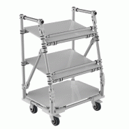 Présentoir sur roulettes