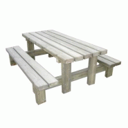 Table de pique-nique en bois CAMPAGNARDE - 6/8 places - Pin nord rouge traité autoclave - Version 2m ou 3m Table de pique-nique en bois CAMPAGNARDE - 6/8 places - Pin nord rouge traité autoclave - Version 2m ou 3m