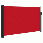 VidaXL Auvent latéral rétractable rouge 120x600 cm Modèle Zephyr - 4004492