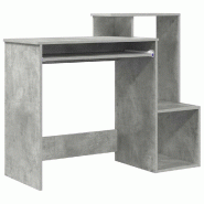 VidaXL Bureau Gris béton 106 x 41 x 88.5 cm Bois d'ingénierie Modèle Riviera Concept - 869469