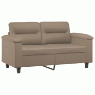 VidaXL Canapé à 2 places Cappuccino 120 cm Similicuir Modèle Wervessal - 359582