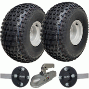 22x11.00-8 Knobby ATV Quad Trailer Kit Wheels, ALKO Axles, Cast Tow Hitch 310kgs 22x11.00-8 Knobby ATV Quad Trailer Kit Wheels, ALKO Axles, Cast Tow Hitch 310kgs