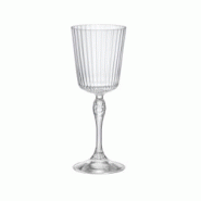 Bormioli Rocco - Lot 6 Verres A Pied Cocktail America20s 25cl En Verre Transparent - transparent 3256391047385