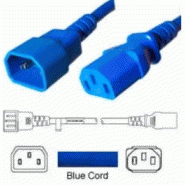 Câble d'alimentation C13/C14 10A BLEU