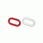 Chaîne plastique  - Maillon rapide spirale - Rouge ou blanc