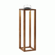 Fabas Luce Lampe De Table Led Blend 3W 320Lm 3000K Ip54 Avec Commande Tactile, Structure En Métal Et Bois, Finition Noyer - Ideal Lux - marron 801928