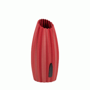 Fabas Luce Lampe De Table Nadine En Métal Et Plastique Végétal, Ampoule Bordeaux 10W G9, Commande Tactile, Ip20, H 30Cm - Design Moderne Et Durable