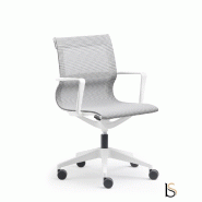 Fauteuil blanc en résille Luma - Sokoa - Standard