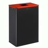 Poubelle de tri rectangulaire 60 Litres rouge sans couvercle