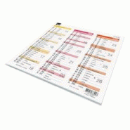 Quo Vadis - Calendrier origami - 2026 - Français - Arc en ciel - Multicolore - 12 mois de janvier à décembre - 36x18 cm - Papier Clairefontaine bla