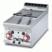 Redcook Friteuse à gaz de comptoir 2 bacs 8+8 lt cm 14,8x35,5x22,5h 2 paniers 12x29x11,5h mesures cm 40x 70,5x 28h modèle F2/8T-74G - 2179