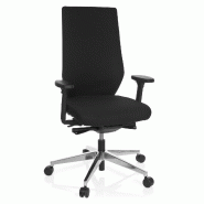 Siège de bureau / Siège pivotant PRO-TEC 700 tissu noir hjh OFFICE - noir polyester 608841