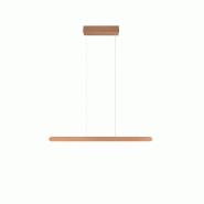 Suspension LED 28W, 3300lm, 2700-6500K, réglage hauteur et couleur tactile - Trio - Helios - marron 4017807597967