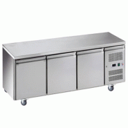 Table desserte positive centrale profondeur 600 - 3 portes | L2g - SNACK3100TN-L2G
