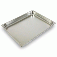 VERTES Récipient GN 2/1 Gastro Norm (profondeur 65 mm sans couvercle, résistant à des températures comprises entre -40 °C et +300 °C) - inox FD1