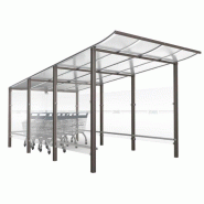 Abri Chariot Modulo - Structure acier et aluminium, panneaux polycarbonate anti-UV, fabrication française Abri Chariot Modulo - Structure acier et aluminium, panneaux polycarbonate anti-UV, fabrication française