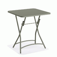 Breeze - Table de bistrot pliable 60x60 cm en métal Vert