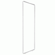 Cadre tube 60x20mm angle rond Pas 36 mm L950xH3000mm - blanc