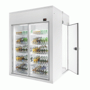 Chambre froide positive 1800x1200x2200mm 2 portes en verre Combisteel
