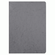 Clairefontaine Lot de 5 Cahier Age Bag A4, 96p./48 feuilles 90 g/m² piquées, couv. Coloris gris, ligné + marge - 3329687330659