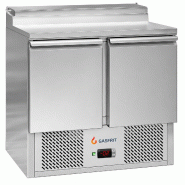 Gasfrit - Table réfrigérée à salade 2 portes 900 x 700 x 900 mm - gris inox GF062