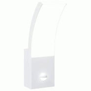 Helloshop26 - Applique murale LED d'extérieur avec capteur de mouvement 7 x 4,5 x 23 cm en aluminium blanc 02_0056581 - blanc 3000239592069
