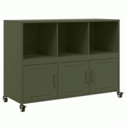 Helloshop26 - Buffet bahut commode armoire meuble de rangement organisateur cuisine salle de séjour salon olive 100,5 x 39 x 72 cm 02_0036565 - 30002 Helloshop26 - Buffet bahut commode armoire meuble de rangement organisateur cuisine salle de séjour salon olive 100,5 x 39 x 72 cm 02_0036565 - 30002