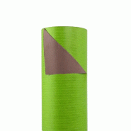 Papier kraft bicolore vert/chocolat 0,70 x 50 m