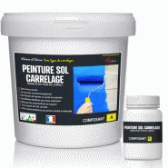 Peinture de sol carrelage - résine époxy pour sol carrelé - 10 kg / 50 m² / 2 couches