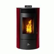 Poêle à granulés étanche Azora 11,6 kW Bordeaux Sannover - rouge acier 3760401213559 Poêle à granulés étanche Azora 11,6 kW Bordeaux Sannover - rouge acier 3760401213559