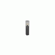 Potelet extérieur détecteur E27 anthracite verre - Trio - Garonne - gris 4017807603385