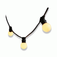 Pro Illumination Guirlande Guinguette 100 mètres 200 ampoules blanc chaud opaque 2W E27 IP65 Riviera PRO Connect - 3760430853467
