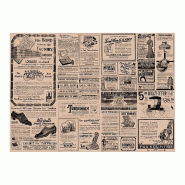 Set de table recyclé Times 80G/M2 31x43cm naturel/noir papier - par 1000