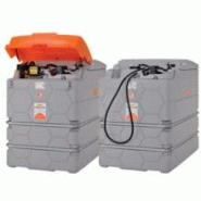 Station Cube pour gasoil - Volume 2500 L avec rétention intégrée et pompe électrique 230V