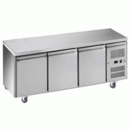 Table desserte négative centrale GN 1/1 profondeur 700 - 3 portes | L2g - GN3100BT