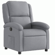 VidaXL Fauteuil inclinable gris clair tissu Modèle Querveline - 3205412