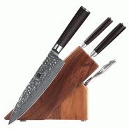 XinZuo - Set de couteaux Damas 5 pièces - Série B1H He - multicolore multi-matériau B1H-H5